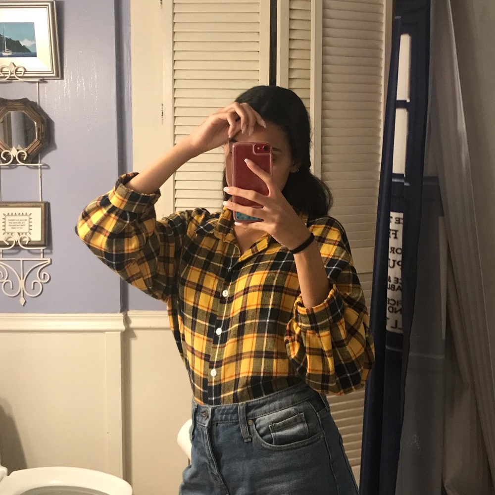 Plaid top